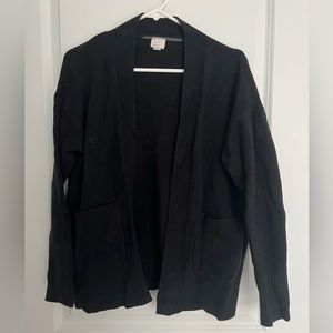 A New Day Black Staple Cardigan with Drop In Pockets
